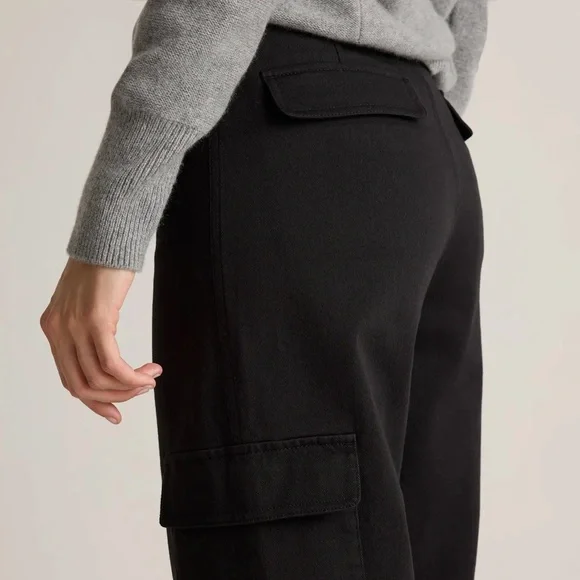 Quince Organic Stretch Cotton Twill Cargo Pants - Picture 4 of 10